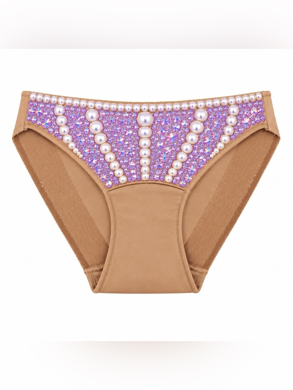 Lilac Purple Mermaid Theme Crystal Rhinestone &  Pantie Choose Style Sizes XS-3X